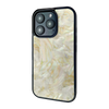 iPhone 16 Pro Gold Mother of Pearl shell case — main view