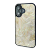 iPhone 16 Gold Mother of Pearl shell case — main view