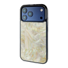 iPhone 17 Pro Max Gold Mother of Pearl shell case — main view
