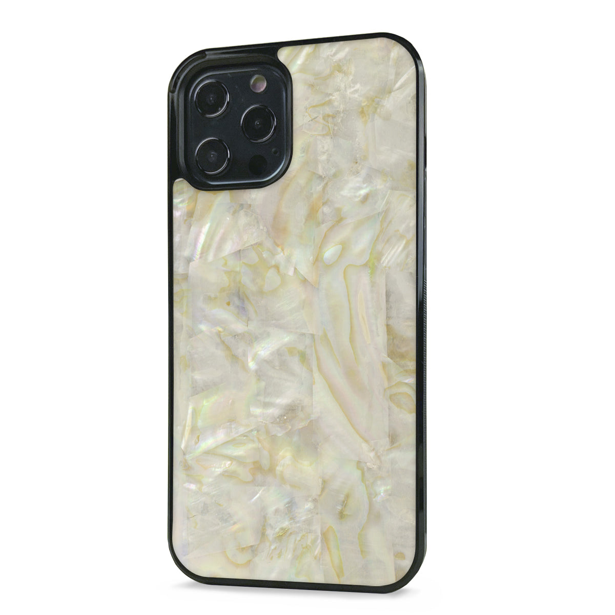 Gold Mother of Pearl Pearl iPhone 12 Pro Max Shell Explorer Case - Shell Cases Gold Mother of Pearl Pearl iPhone 12 Pro Max Shell Explorer Case - Shell Cases