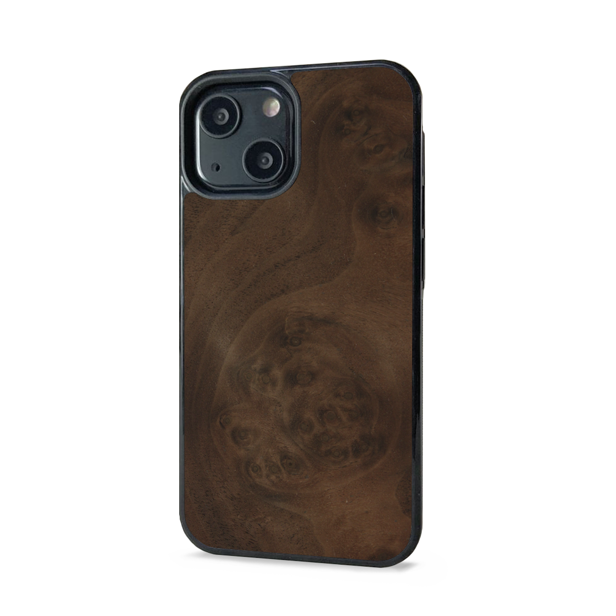 Walnut Burl Wood iPhone 15 Explorer Case Wooden Cases Cover-Up