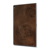 iPad 10.2" (7th Gen) — Walnut Burl wood skin, standing upright