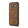 Galaxy S8 Plus — Redwood Burl wood Explorer case, standing upright