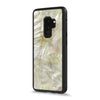 Galaxy S9 Plus — Gold Mother of Pearl seashell Explorer case, standing upright