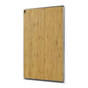 iPad 10.2" (7th Gen) — Bamboo wood skin, standing upright