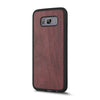 Galaxy S8 Plus — Purpleheart wood Explorer case, standing upright