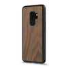 Galaxy S9 Plus — Walnut wood Explorer case, standing upright