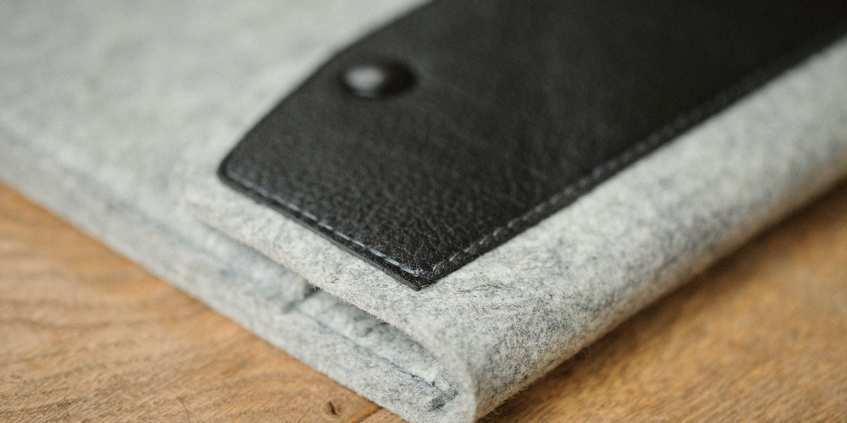 Merino wool felt iPad sleeve