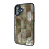 iPhone 16 Plus Black Mother of Pearl shell case — main view