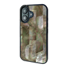 iPhone 16 Black Mother of Pearl shell case — main view
