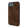 iPhone 16e Walnut Burl wood case — main view