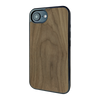 iPhone 16e Walnut wood case — main view