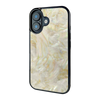 iPhone 17 Gold Mother of Pearl shell case — main view