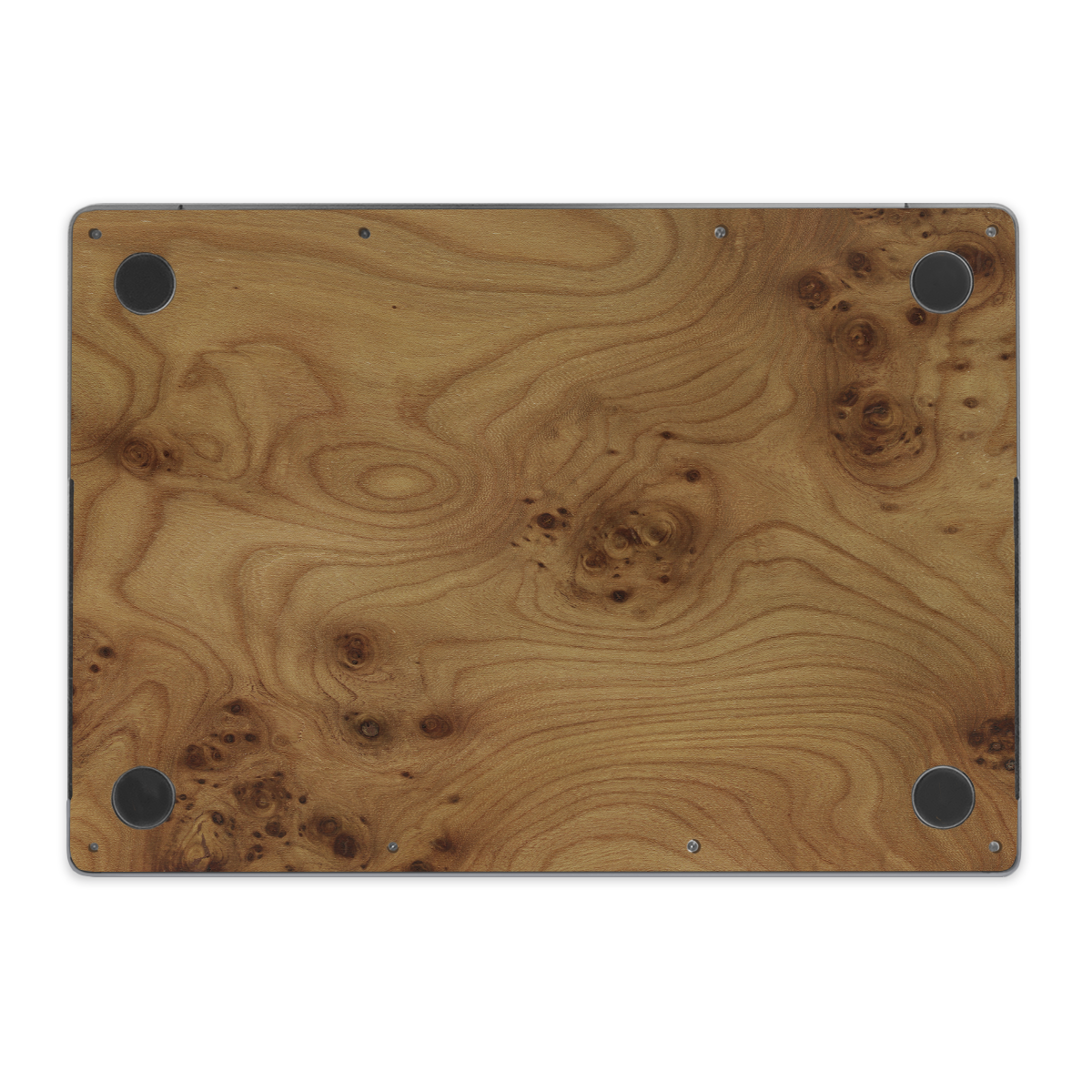 MacBook Pro 14" (M3 / M3 Pro / M3 Pro Max, 2023) — #WoodBack Bottom Skin
