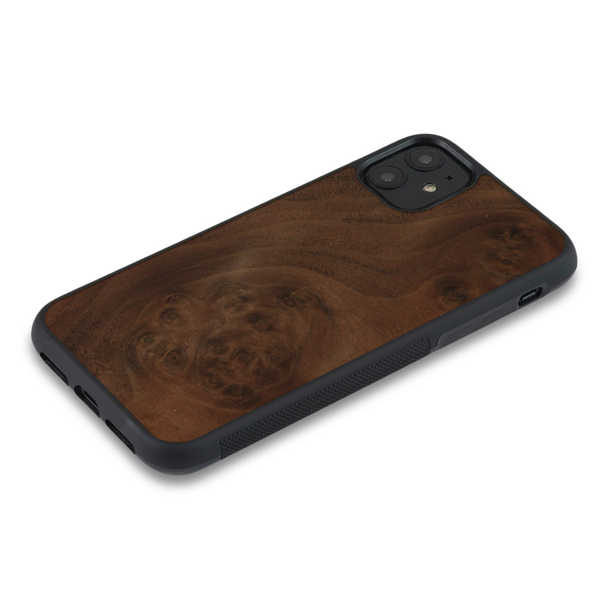 iPhone 11 Pro Max —  #WoodBack Explorer Black Case