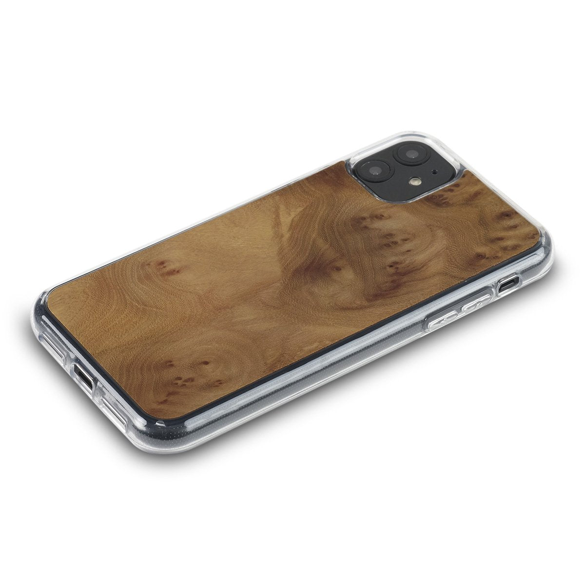 iPhone 11 Pro Max —  #WoodBack Explorer Clear Case