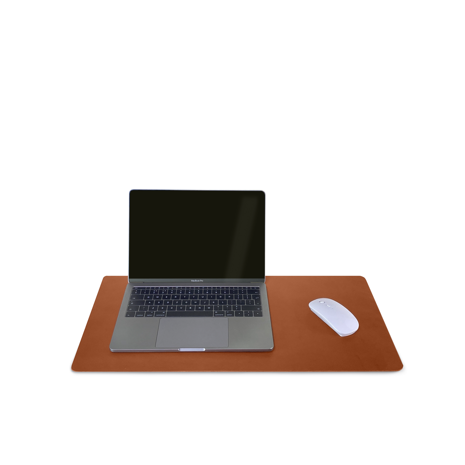Medium Tan Premium Leather Desk Mat / Desk Pad - Workspace - Cover-Up