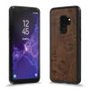 Galaxy S9 Plus — Walnut Burl wood Explorer case, on the phone