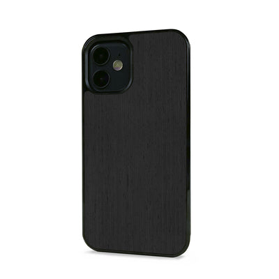 iPhone 12 —  #WoodBack Explorer Black Case