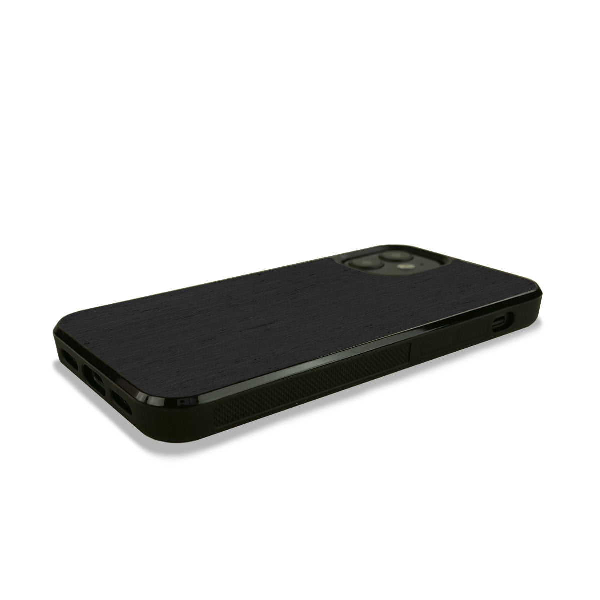 iPhone 12 —  #WoodBack Explorer Black Case