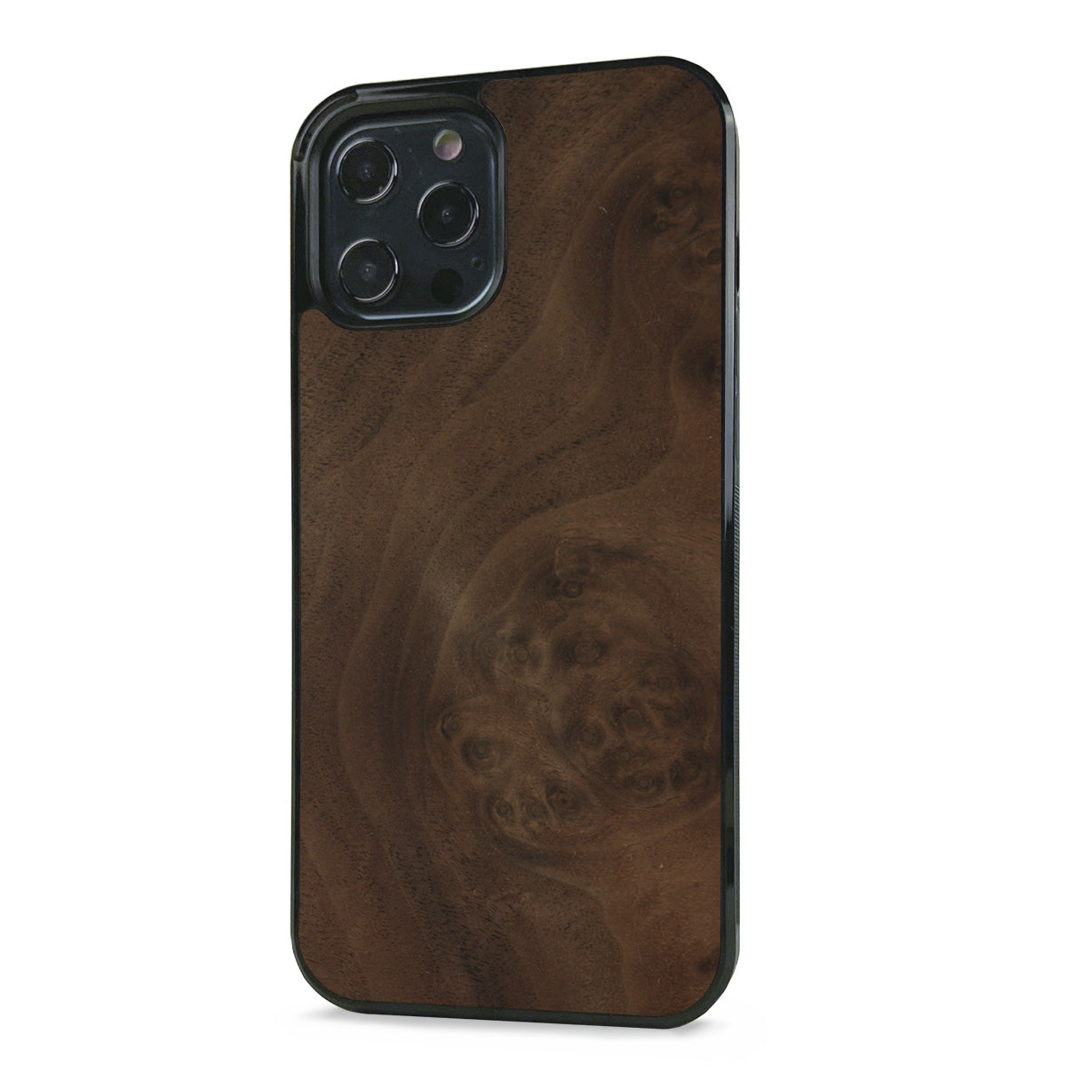 iPhone 12 Pro Max —  #WoodBack Explorer Black Case