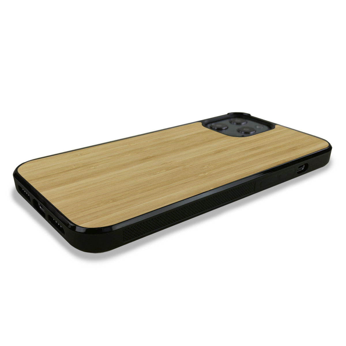 iPhone 12 Pro Max —  #WoodBack Explorer Black Case