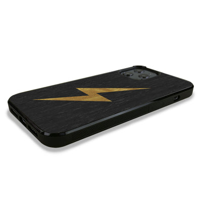 iPhone 12 Pro Max —  #WoodBack Explorer Black Case