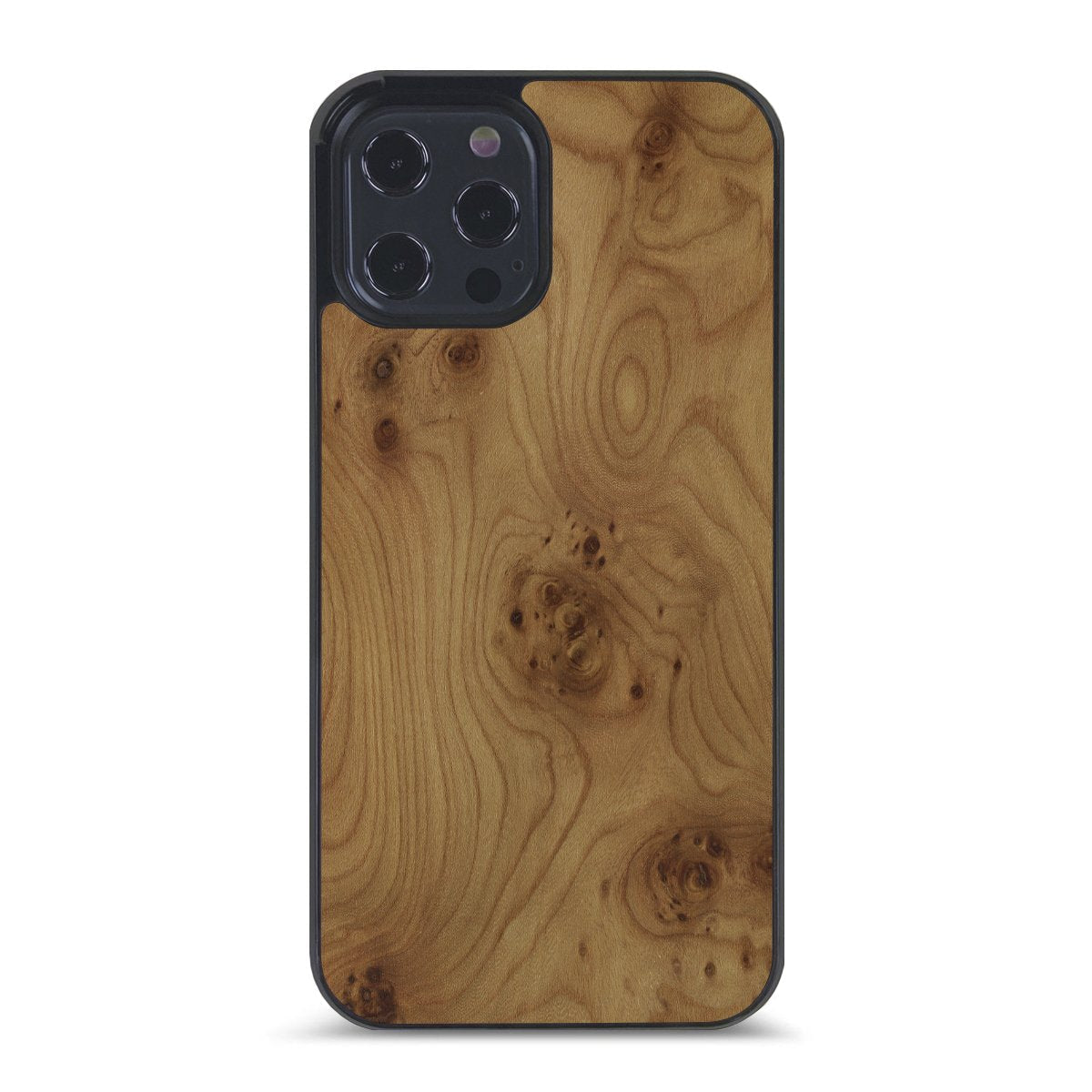 iPhone 14 Pro Max —  #WoodBack Explorer Black Case