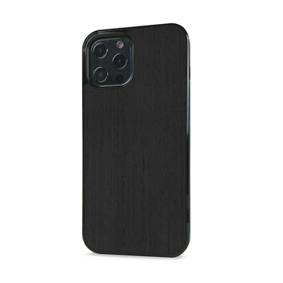 iPhone 12 Pro —  #WoodBack Explorer Black Case