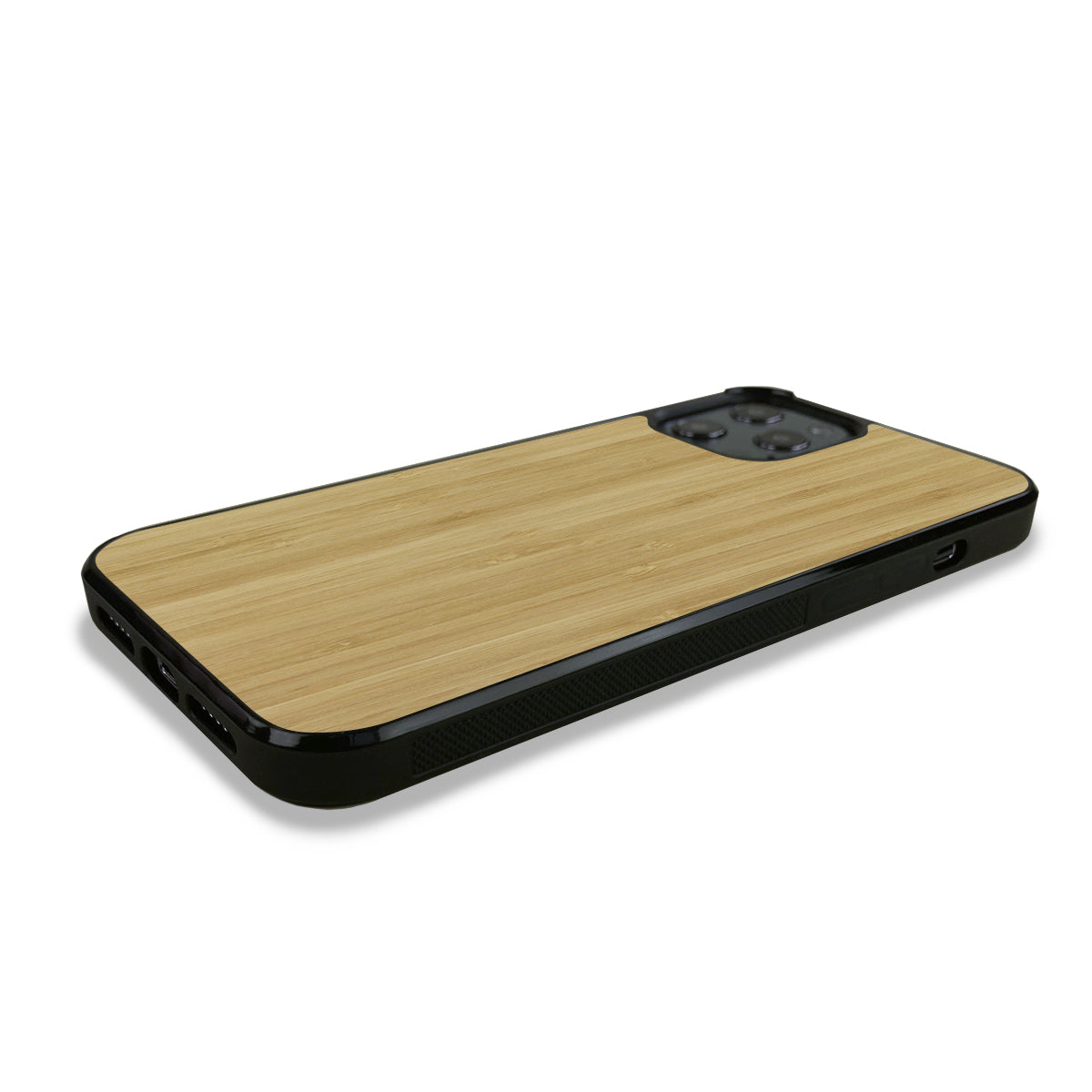 iPhone 12 Pro —  #WoodBack Explorer Black Case