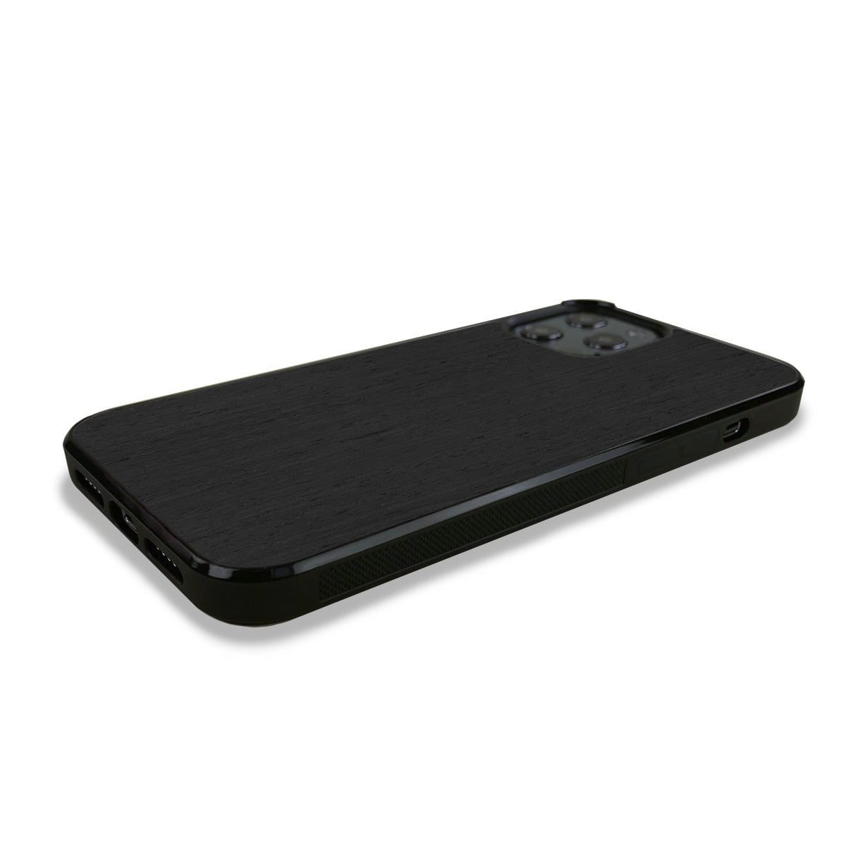 iPhone 12 Pro —  #WoodBack Explorer Black Case