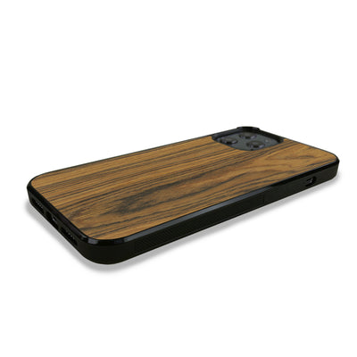iPhone 12 Pro — #WoodBack Explorer Black Case