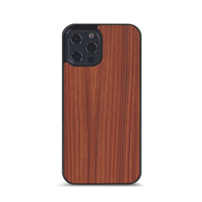 iPhone 14 Pro —  #WoodBack Explorer Black Case