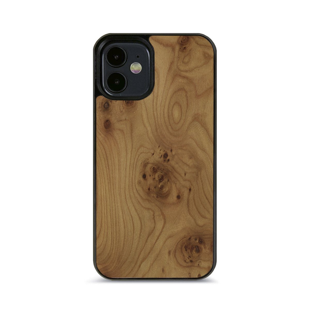 iPhone 14 Plus —  #WoodBack Explorer Black Case