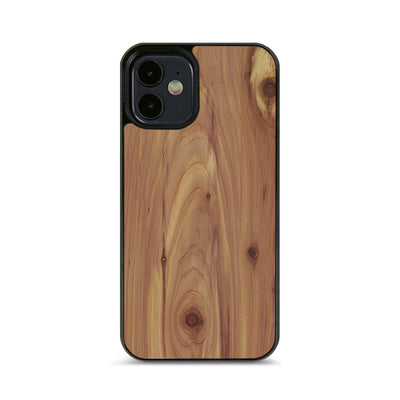 iPhone 12 Mini —  #WoodBack Explorer Black Case