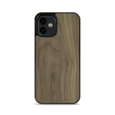 iPhone 12 Mini —  #WoodBack Explorer Black Case