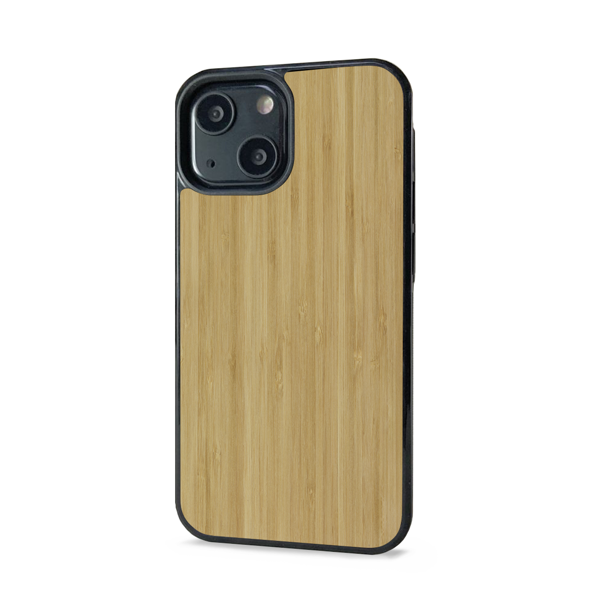 iPhone 14 Plus —  #WoodBack Explorer Black Case