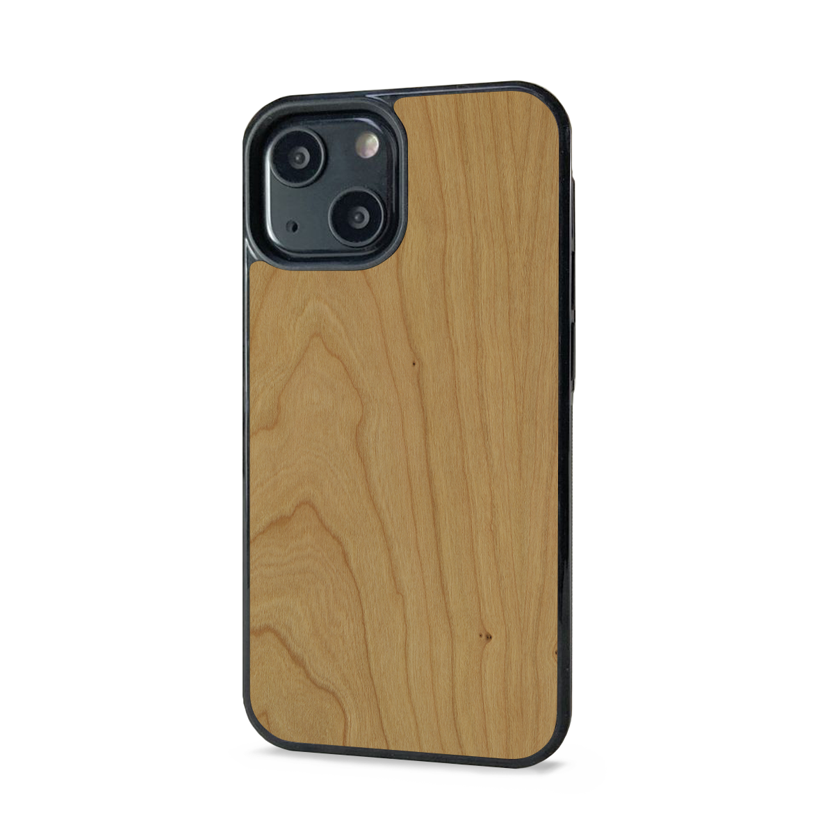 iPhone 14 Plus —  #WoodBack Explorer Black Case