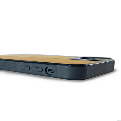 iPhone 13 Mini —  #WoodBack Explorer Black Case