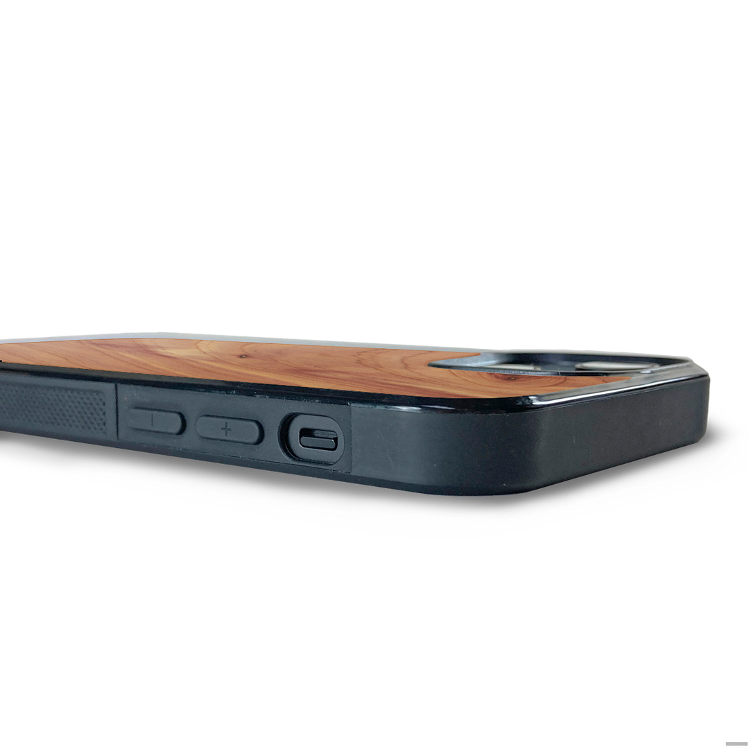 Cedar Wood iPhone 15 Explorer Case - Wooden Cases - Cover-Up