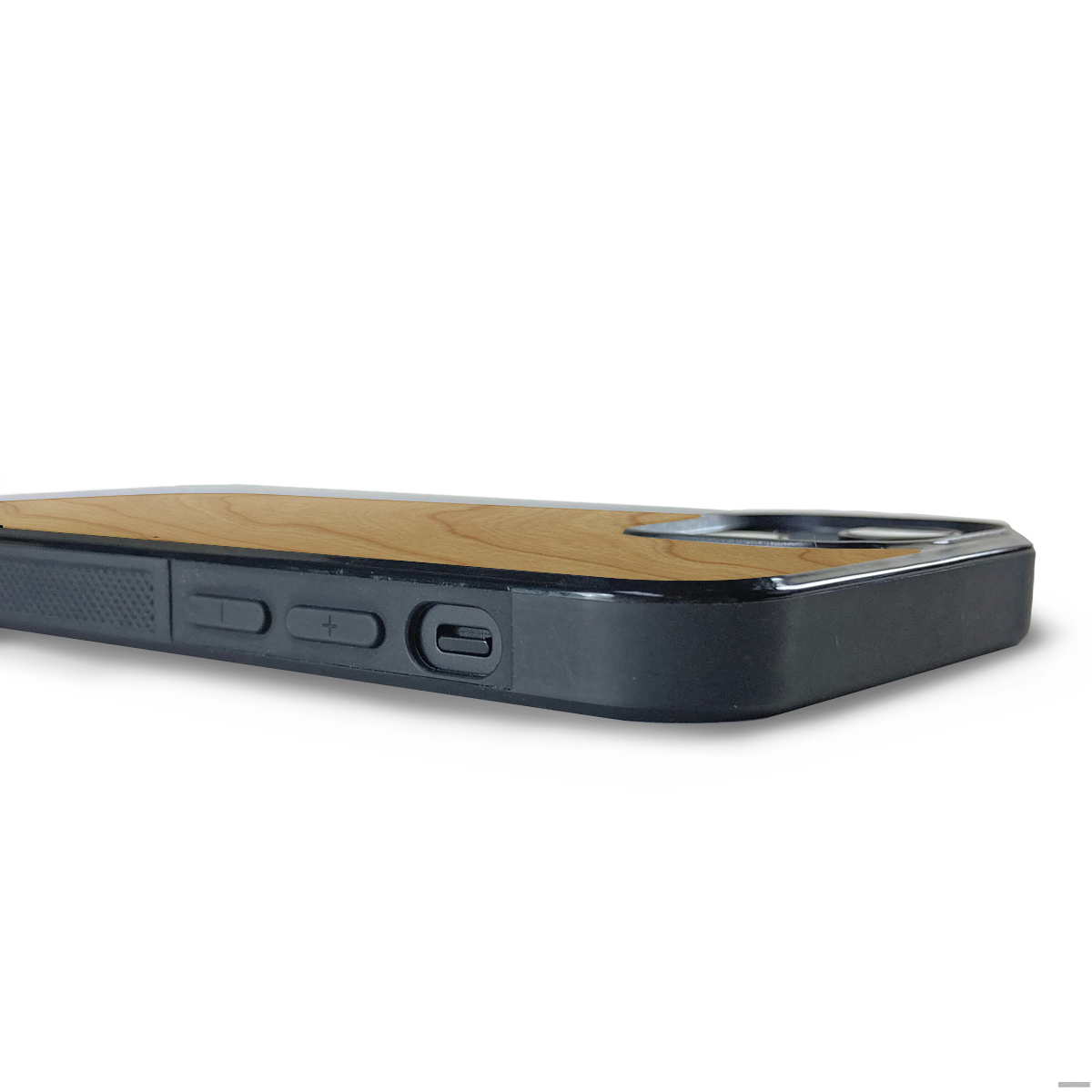 iPhone 14 —  #WoodBack Explorer Black Case