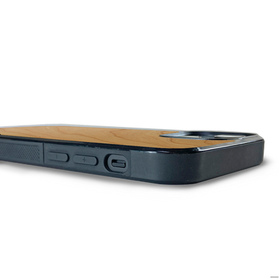 iPhone 14 —  #WoodBack Explorer Black Case