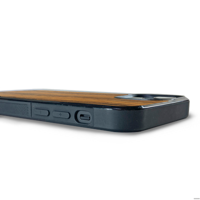 iPhone 14 — #WoodBack Explorer Black Case