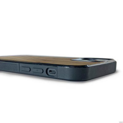 iPhone 14 Plus —  #WoodBack Explorer Black Case