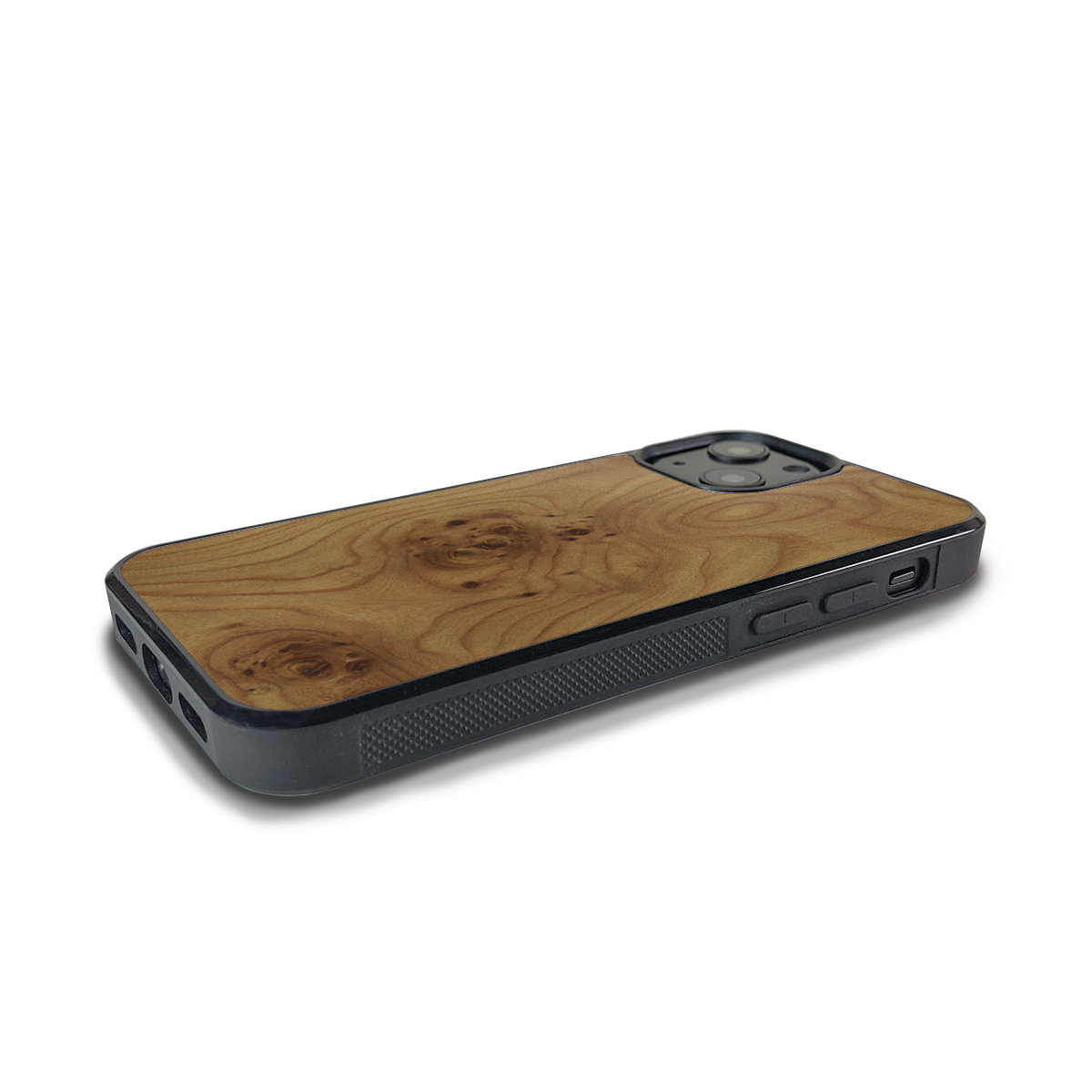 iPhone 13 —  #WoodBack Explorer Black Case