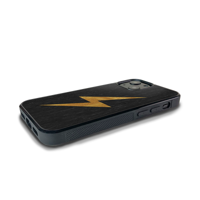 iPhone 14 Plus —  #WoodBack Explorer Black Case