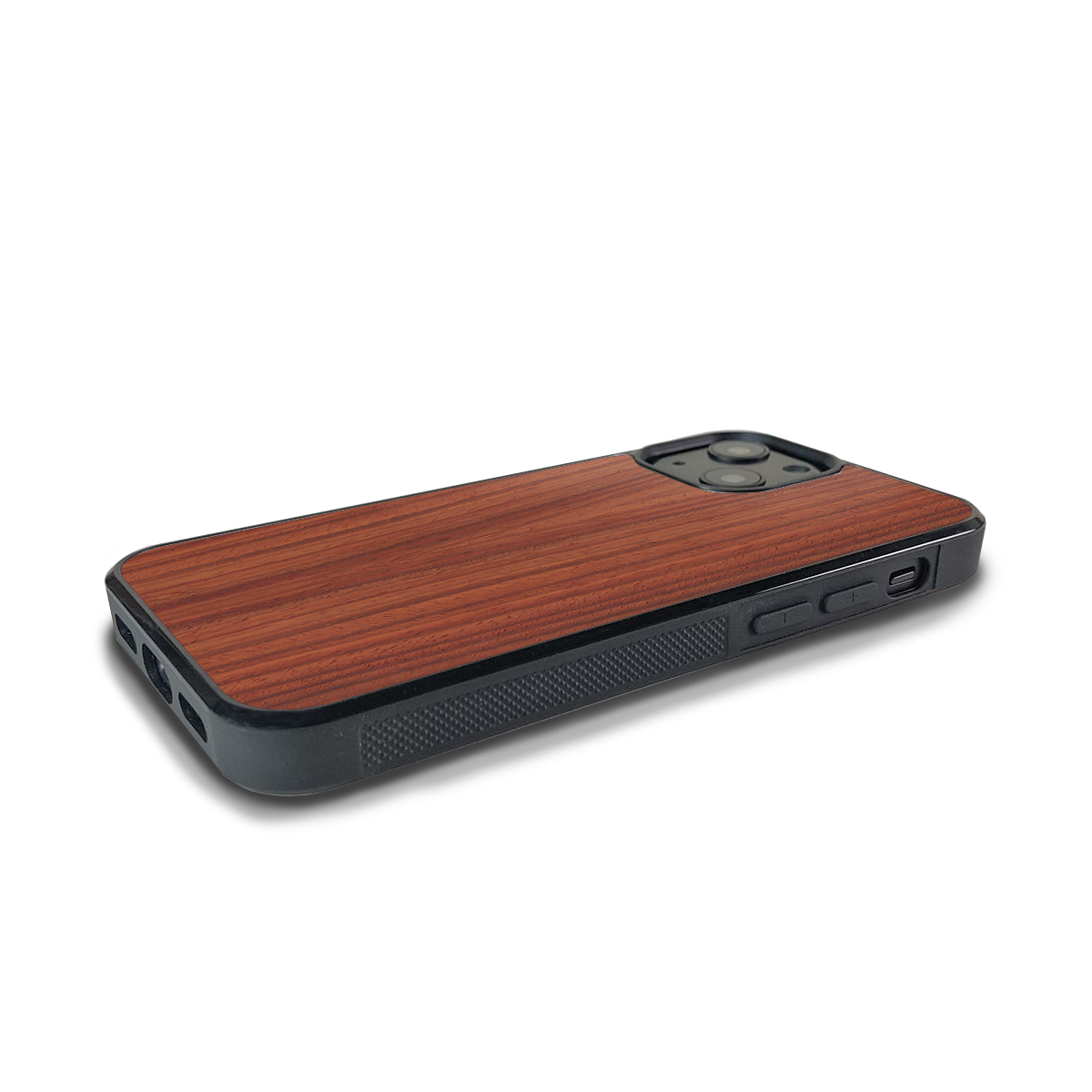 iPhone 13 Mini —  #WoodBack Explorer Black Case