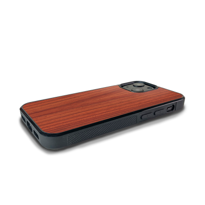 iPhone 14 Plus —  #WoodBack Explorer Black Case