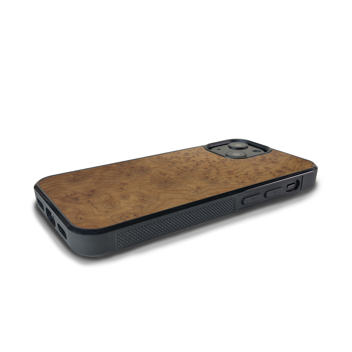 iPhone 14 — #WoodBack Explorer Black Case