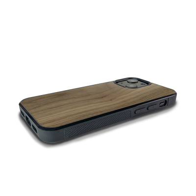 iPhone 14 Plus —  #WoodBack Explorer Black Case